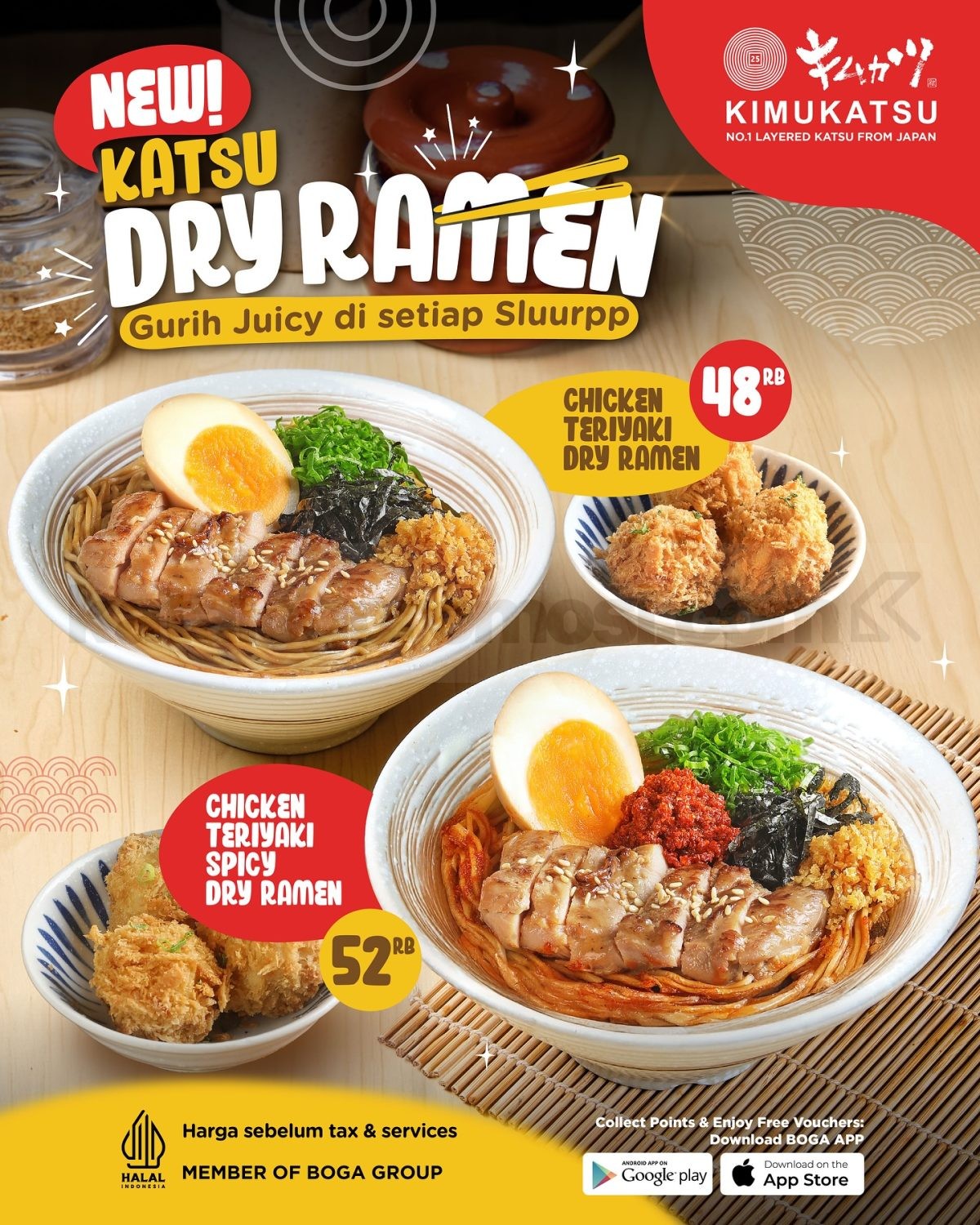 Promo Kimukatsu NEW! Katsu Dry Ramen mulai Rp 48Rb Promo Kimukatsu NEW! Katsu Dry Ramen mulai Rp 48Rb