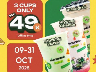 Promo Menantea October Deals 3 Cups hanya Rp 49K 3