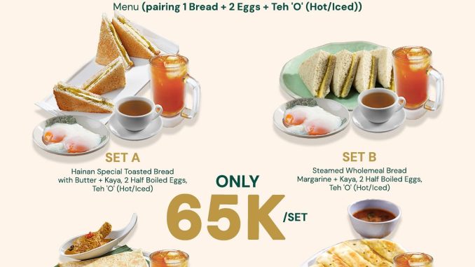 Promo PappaRich Breakfast hanya Rp 65K/Set 1