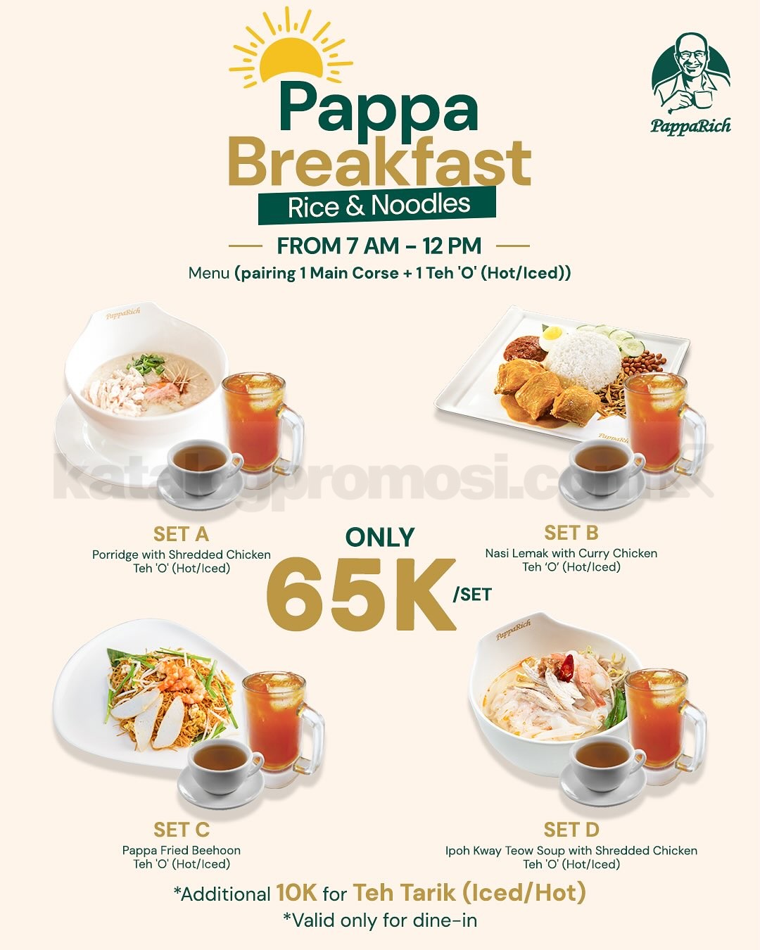 Promo PappaRich Breakfast hanya Rp 65K/Set Promo PappaRich Breakfast hanya Rp 65K/Set 1