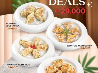 Promo Tiga Wonton - Wonton Deals hanya Rp29K/Portion