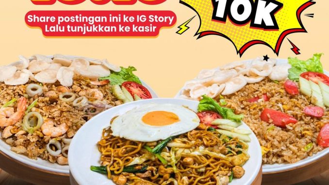 Promo 10.10 Nasgor Top Diskon Rp 10.000 Untuk Menu Reguler 1