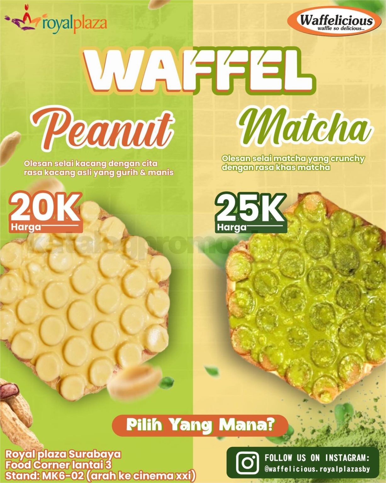 Promo Waffelicious New Menu Waffel Peanut Waffel Matcha promo-waffelicious-new-menu-waffel-peanut-waffel-matcha