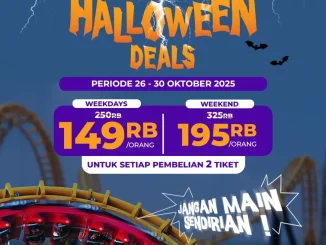 Promo Trans Studio Cibubur Halloween Deals Main Berdua mulai Rp149.000/orang