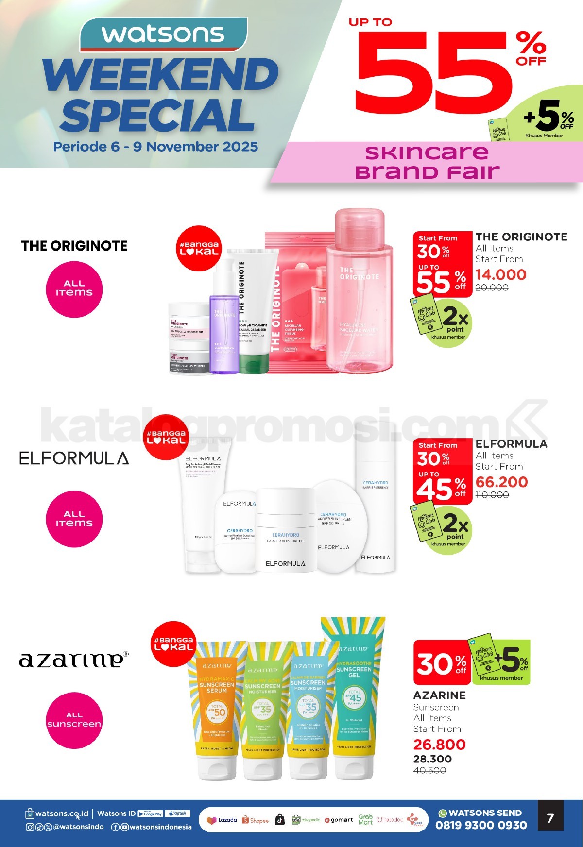 WATSONS WEEKEND SPECIAL Diskon hingga 50% WATSONS WEEKEND SPECIAL Diskon hingga 50% 6