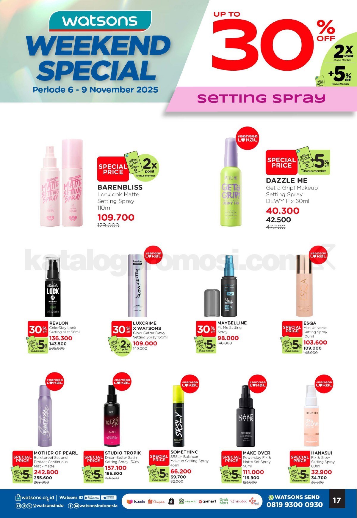 WATSONS WEEKEND SPECIAL Diskon hingga 50% WATSONS WEEKEND SPECIAL Diskon hingga 50% 16