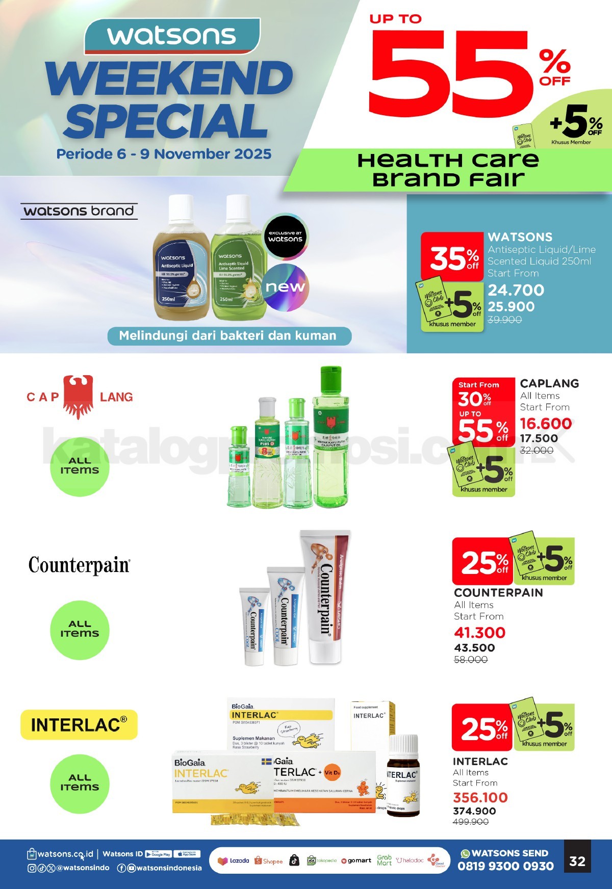 WATSONS WEEKEND SPECIAL Diskon hingga 50% WATSONS WEEKEND SPECIAL Diskon hingga 50% 31