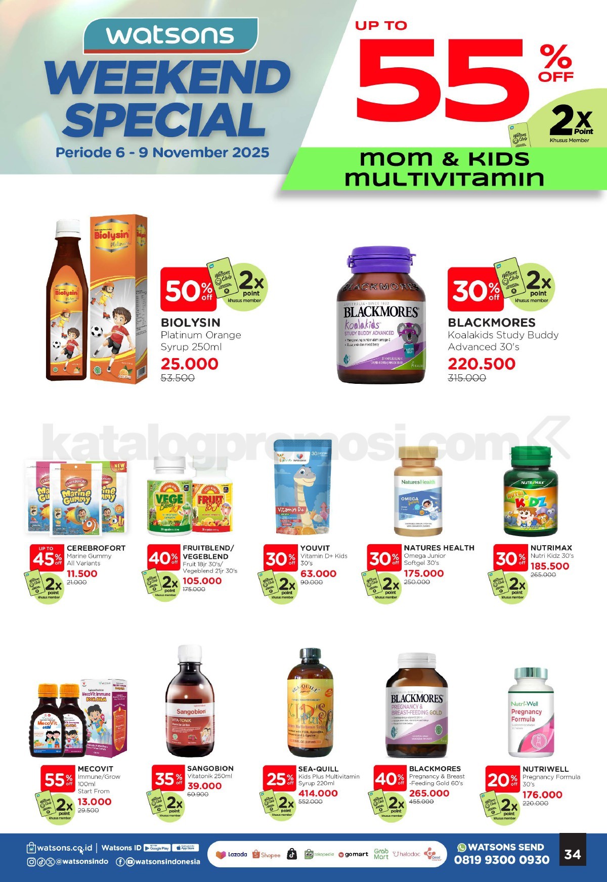 WATSONS WEEKEND SPECIAL Diskon hingga 50% WATSONS WEEKEND SPECIAL Diskon hingga 50% 33