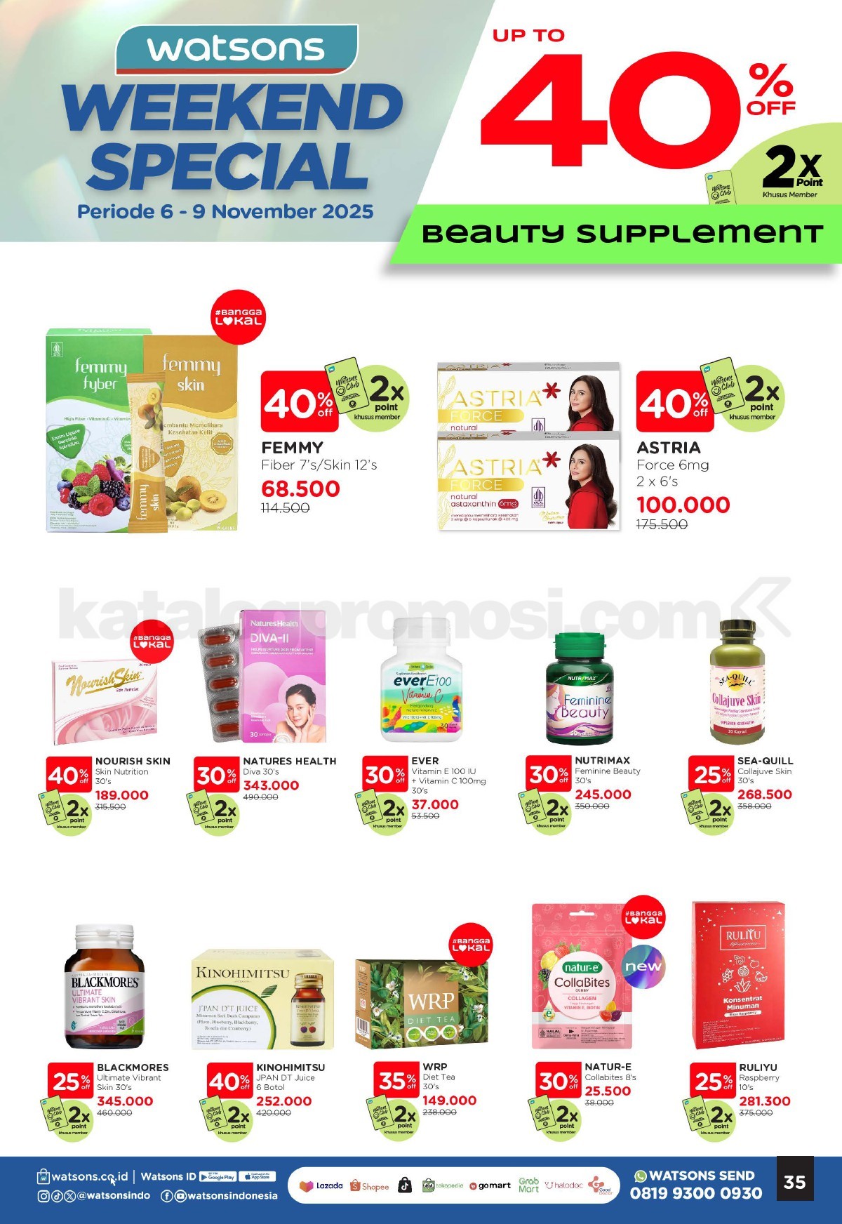 WATSONS WEEKEND SPECIAL Diskon hingga 50% WATSONS WEEKEND SPECIAL Diskon hingga 50% 34