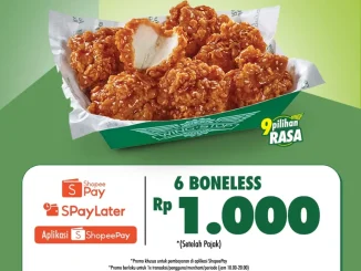 Promo Wingstop 6 Boneless cuma Rp 1.000 pakai ShopeePay