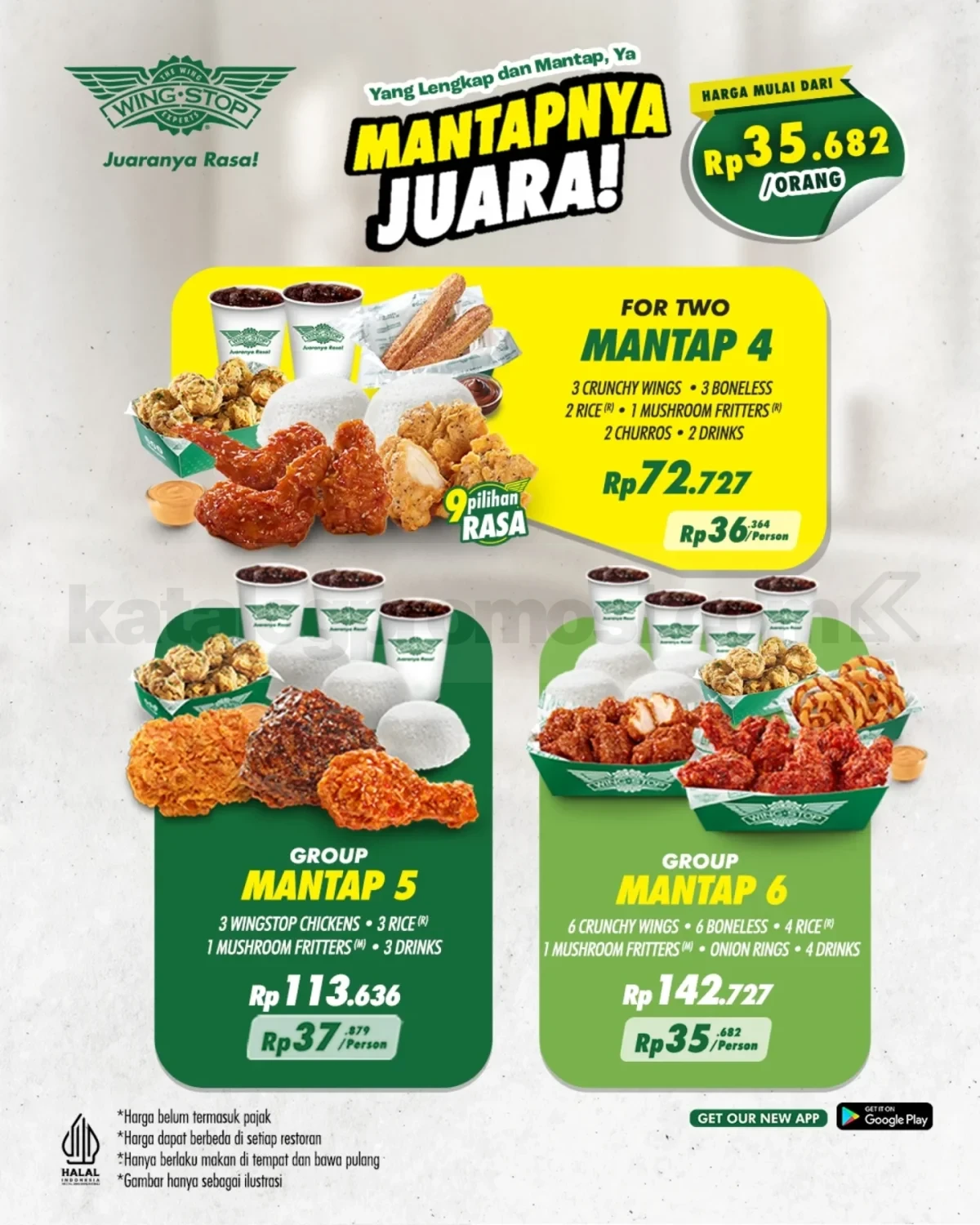 Promo Wingstop Paket Mantapnya Juara mulai Rp. 35Ribuan Promo Wingstop Paket Mantapnya Juara mulai Rp. 35Ribuan 3