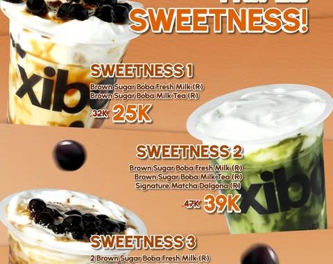 Promo Xiboba Triple Sweatness Mulai Rp. 25.000