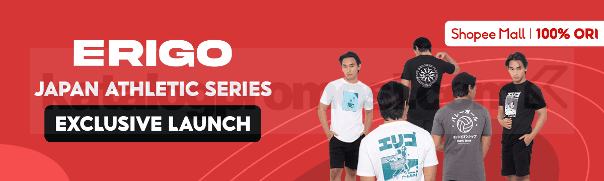 ERIGO Peluncuran Eksklusif Japan Athletic Series! Tersedia di Shopee 
