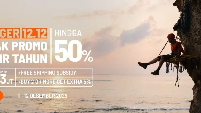 Eiger 12.12 Puncak Promo Akhir Tahun! Diskon 50% + Extra Voucher