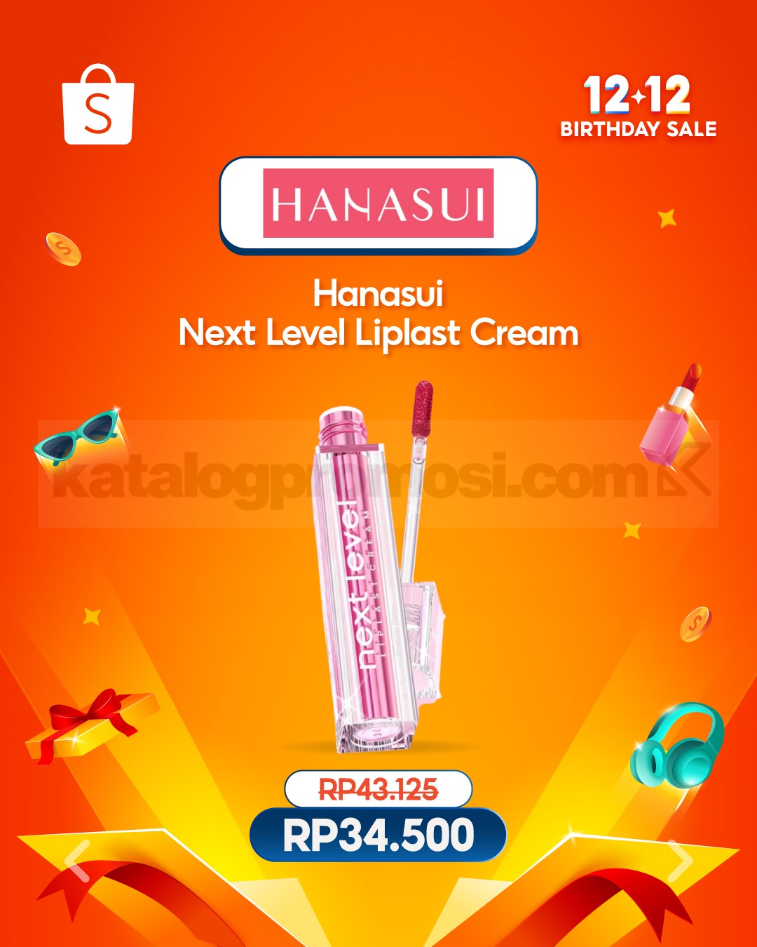Hanasui Next Level Liplast Cream Turun Harga di Shopee 12.12
