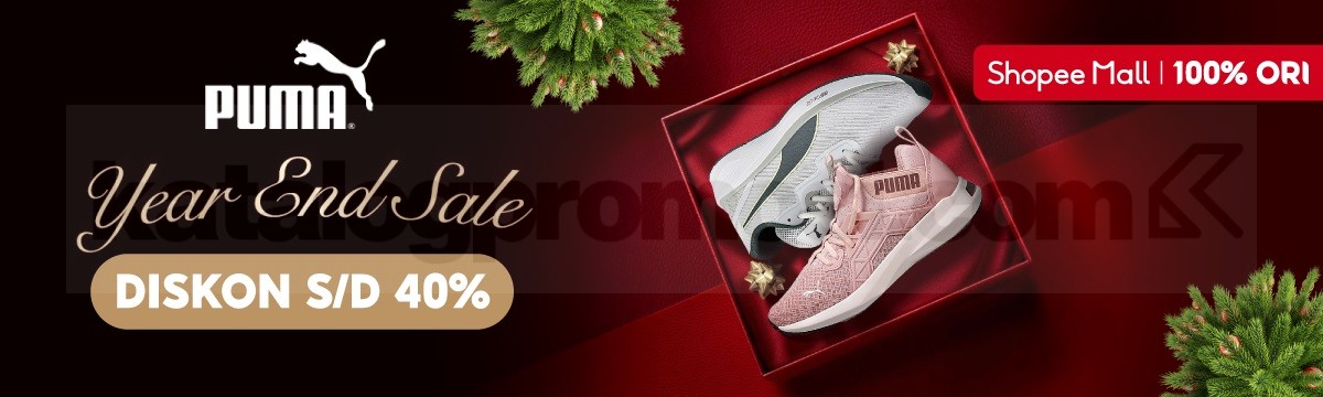 PUMA Year End Sale di Shopee! Diskon hingga 40% 