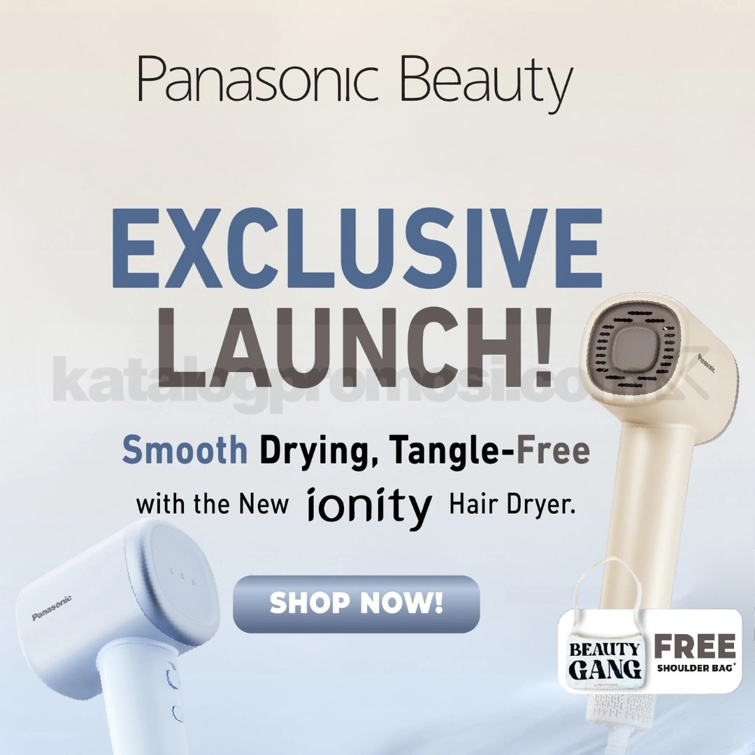 Panasonic Beauty EH-NE6M Exclusive Launch GRATIS Shoulder Bag di Shopee!
