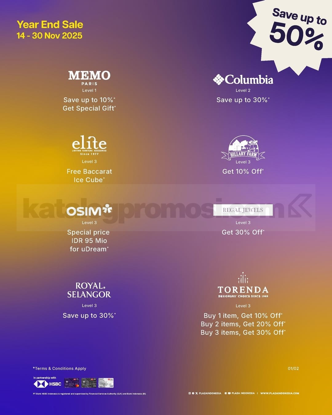 Plaza Indonesia YEAR END SALE! Diskon Brand Favorit hingga 50%