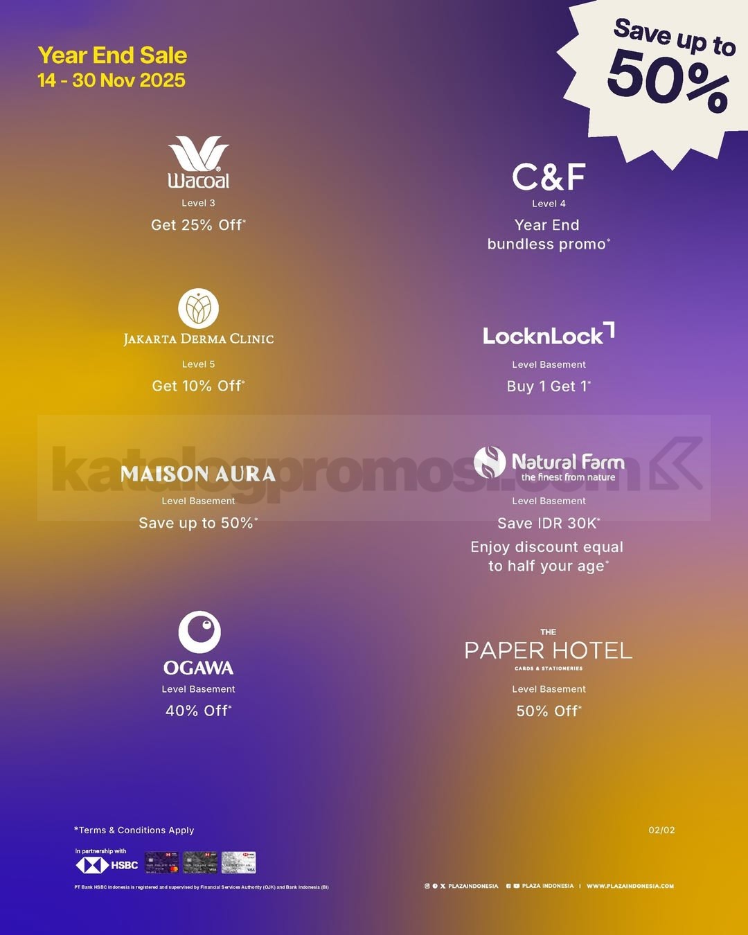 Plaza Indonesia YEAR END SALE! Diskon Brand Favorit hingga 50%