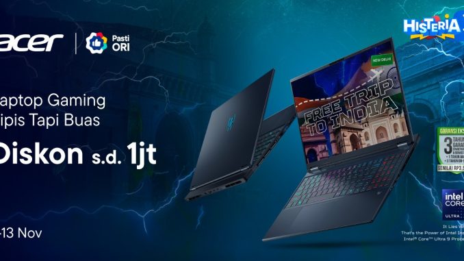 Promo Acer Blibli Histeria 11.11 Diskon hingga 1 Juta