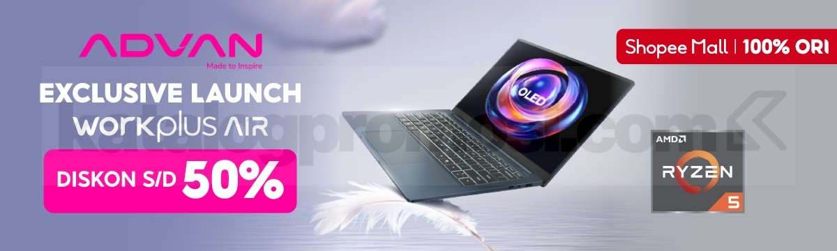 Promo Advan Launch Eksklusif Workplus Air Diskon 50% di Shopee! 