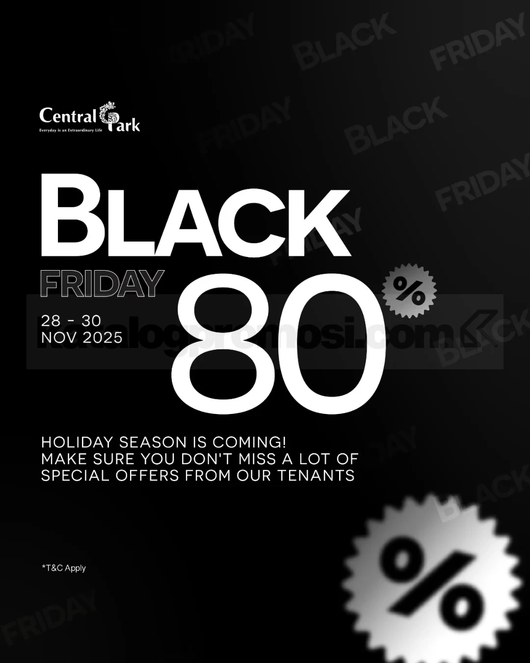 Promo Black Friday Central Park Mall Diskon hingga 80% Promo Black Friday Central Park Mall Diskon hingga 80%