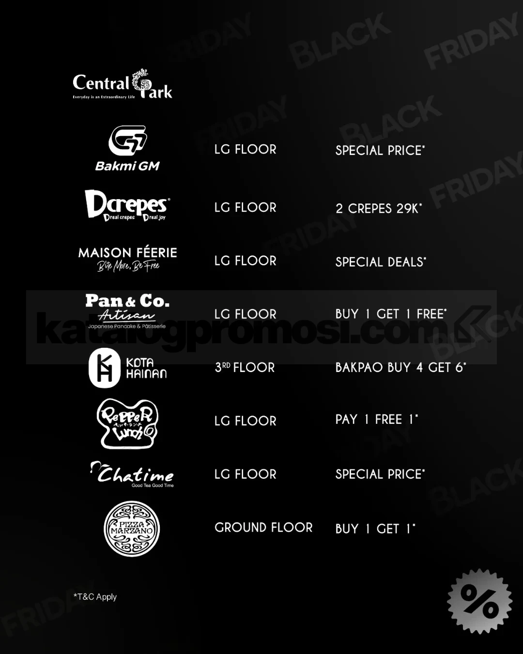 Promo Black Friday Central Park Mall Diskon hingga 80%