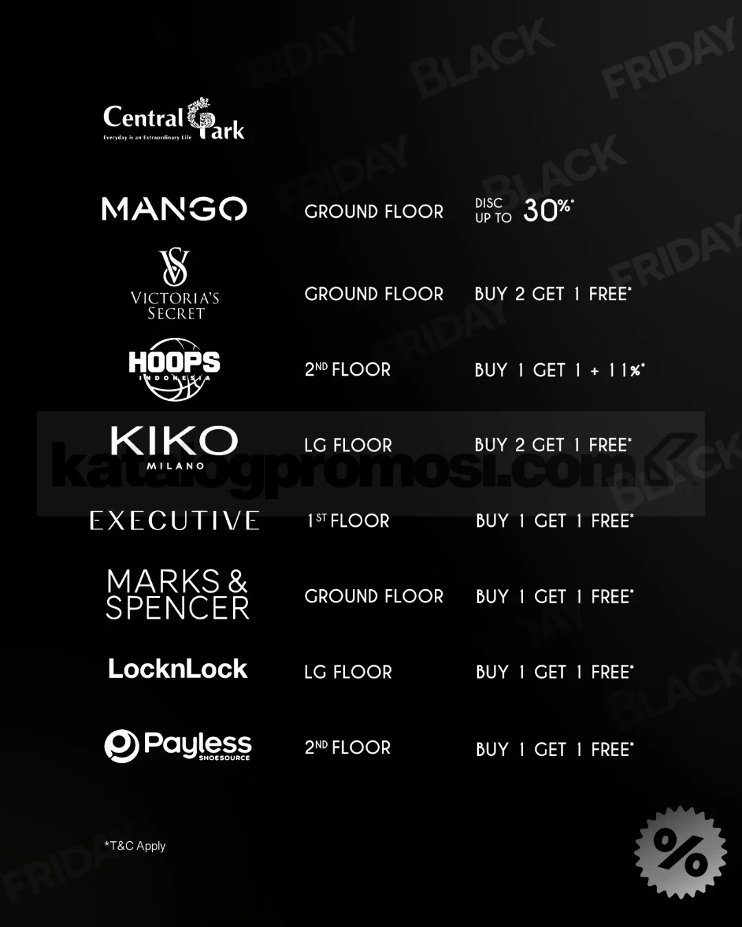 Promo Black Friday Central Park Mall Diskon hingga 80% Promo Black Friday Central Park Mall Diskon hingga 80%
