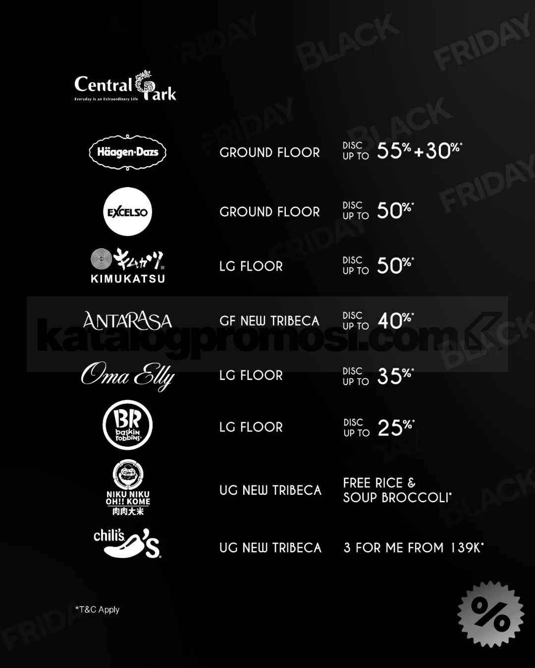 Promo Black Friday Central Park Mall Diskon hingga 80%