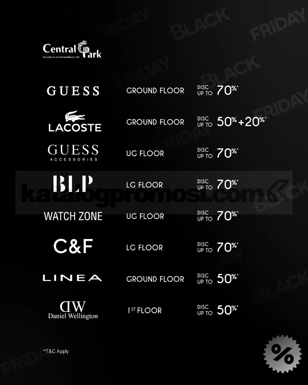 Promo Black Friday Central Park Mall Diskon hingga 80% Promo Black Friday Central Park Mall Diskon hingga 80%