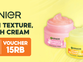Promo Garnier Dry Touch Cream di Shopee - Harga Launching 59K + Voucher 15K