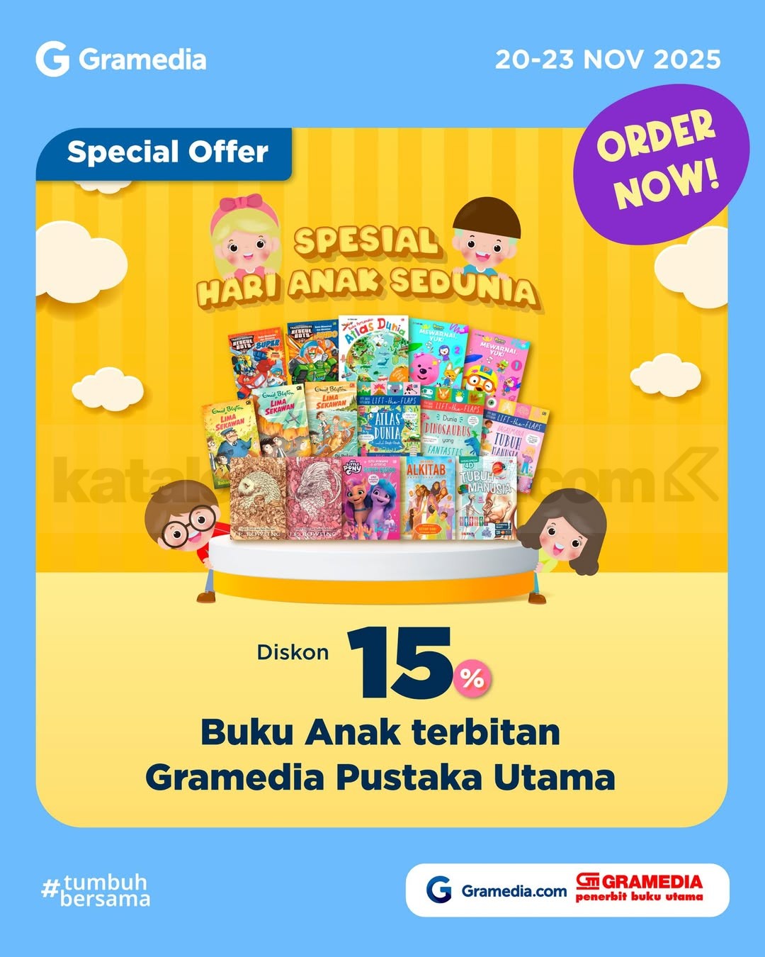 Promo Gramedia Spesial Hari Anak Sedunia Diskon 15%