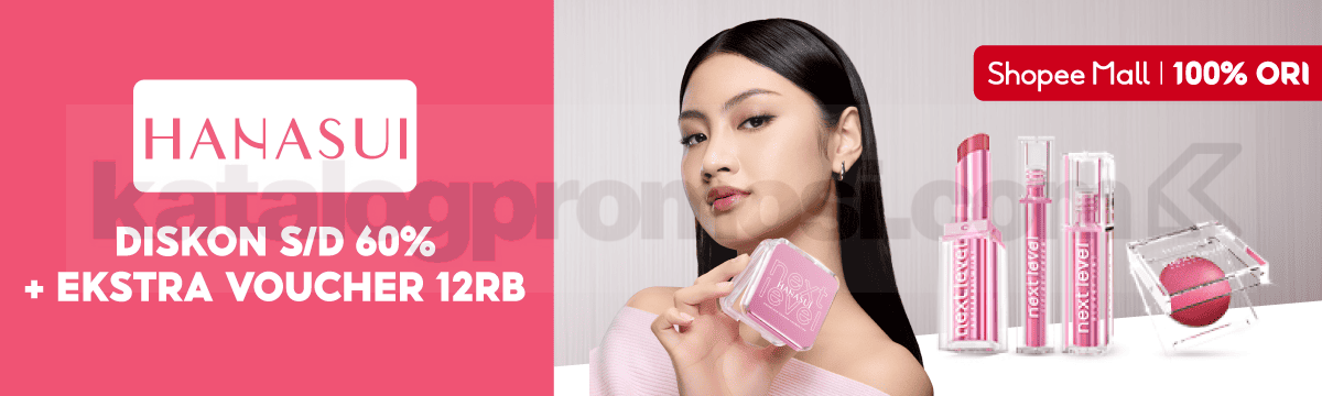 Promo Hanasui di Shopee Diskon 60% + Ekstra Voucher 12K 