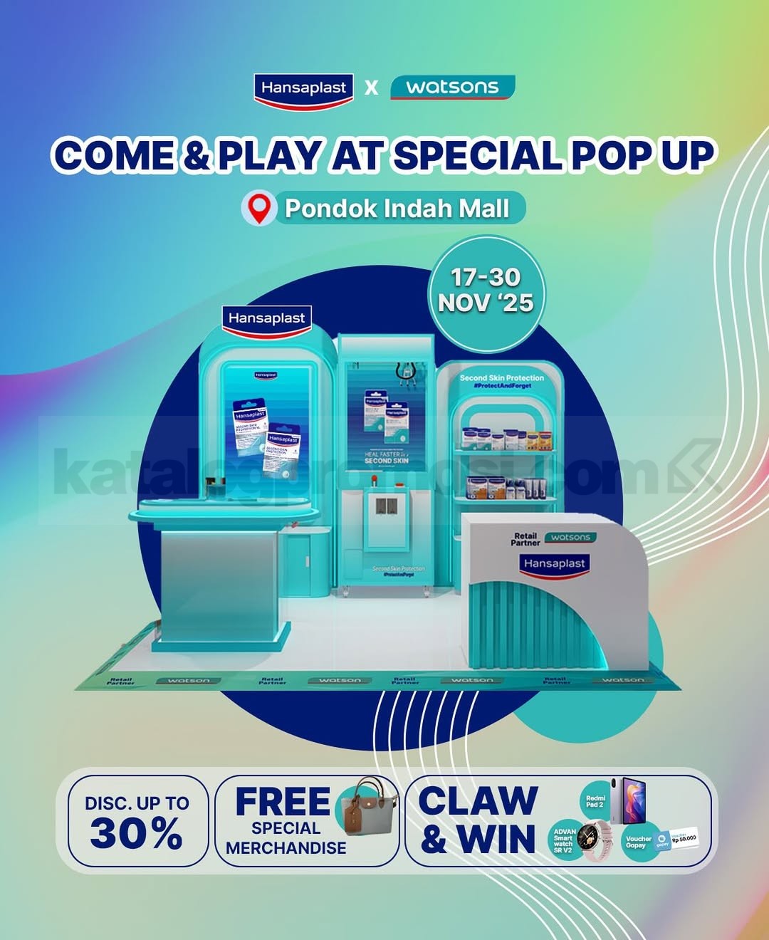 Promo Hansaplast x Watsons Special Pop-Up Diskon 30% + Hadiah Eksklusif 