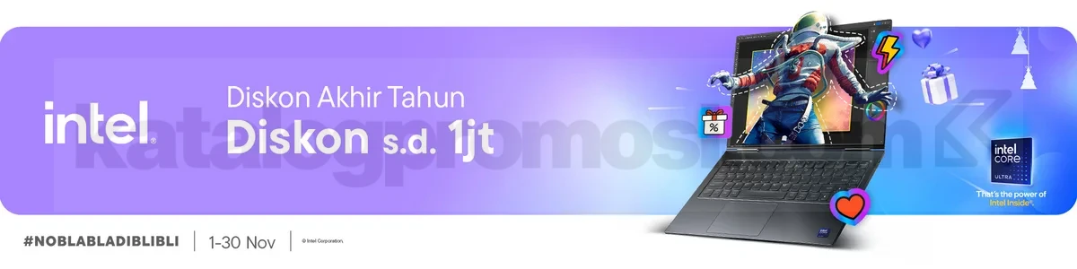Promo Intel Diskon Akhir Tahun hingga 1 Juta di Blibli!
