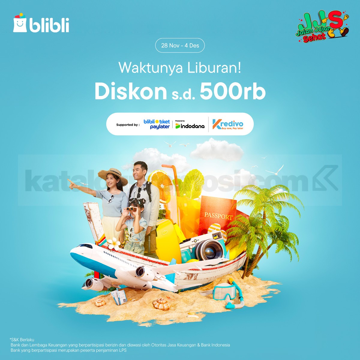 Promo JJS Jalan Jajan Sehat di Blibli Diskon 500K!