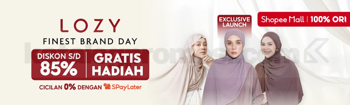 Promo Lozy di Shopee Finest Brand Day Diskon hingga 85% + Gratis Hadiah!
