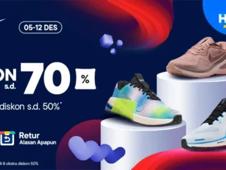 Promo NIKE Diskon hingga 70% + Ekstra 50% di Blibli 12.12