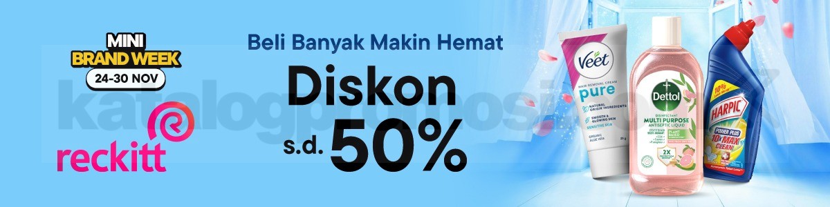 Promo Reckitt Mini Brand Week di Blibli Diskon hingga 50%!