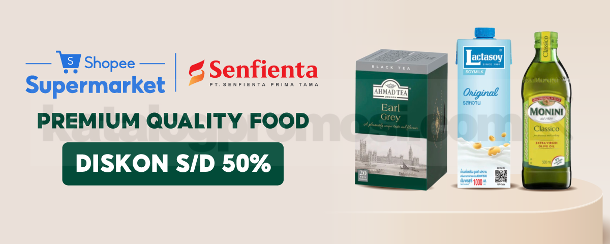Promo Senfienta di Shopee Supermarket Diskon hingga 50%