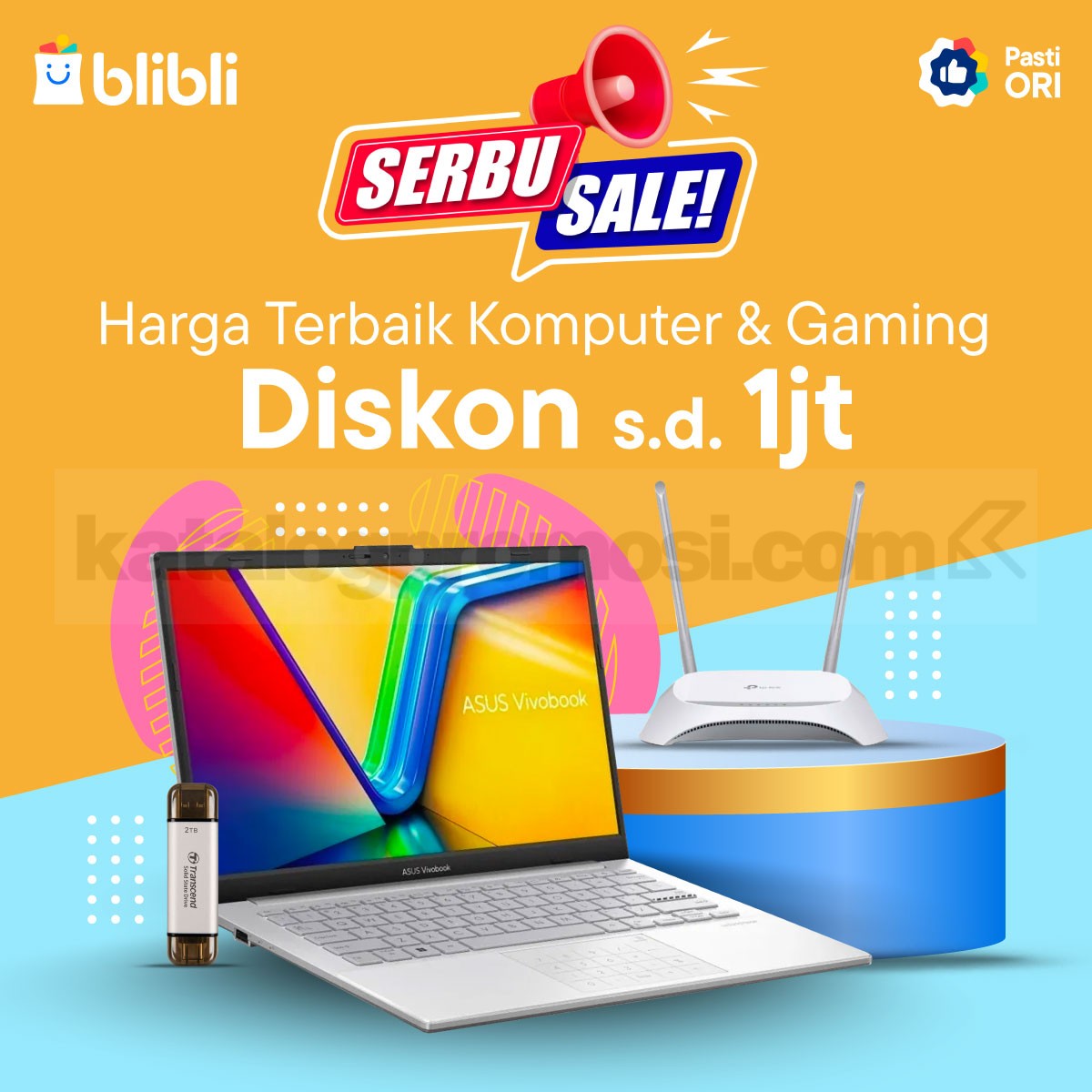 Promo Serbu Sale Blibli - Diskon Komputer dan Gaming hingga 1 Juta!