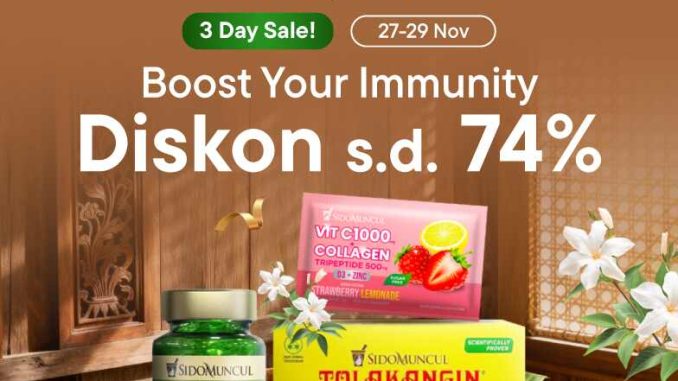 Promo Sido Muncul di Blibli 3 Day Sale! Diskon hingga 74%