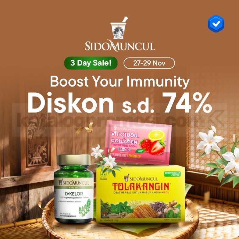 Promo Sido Muncul di Blibli 3 Day Sale! Diskon hingga 74%