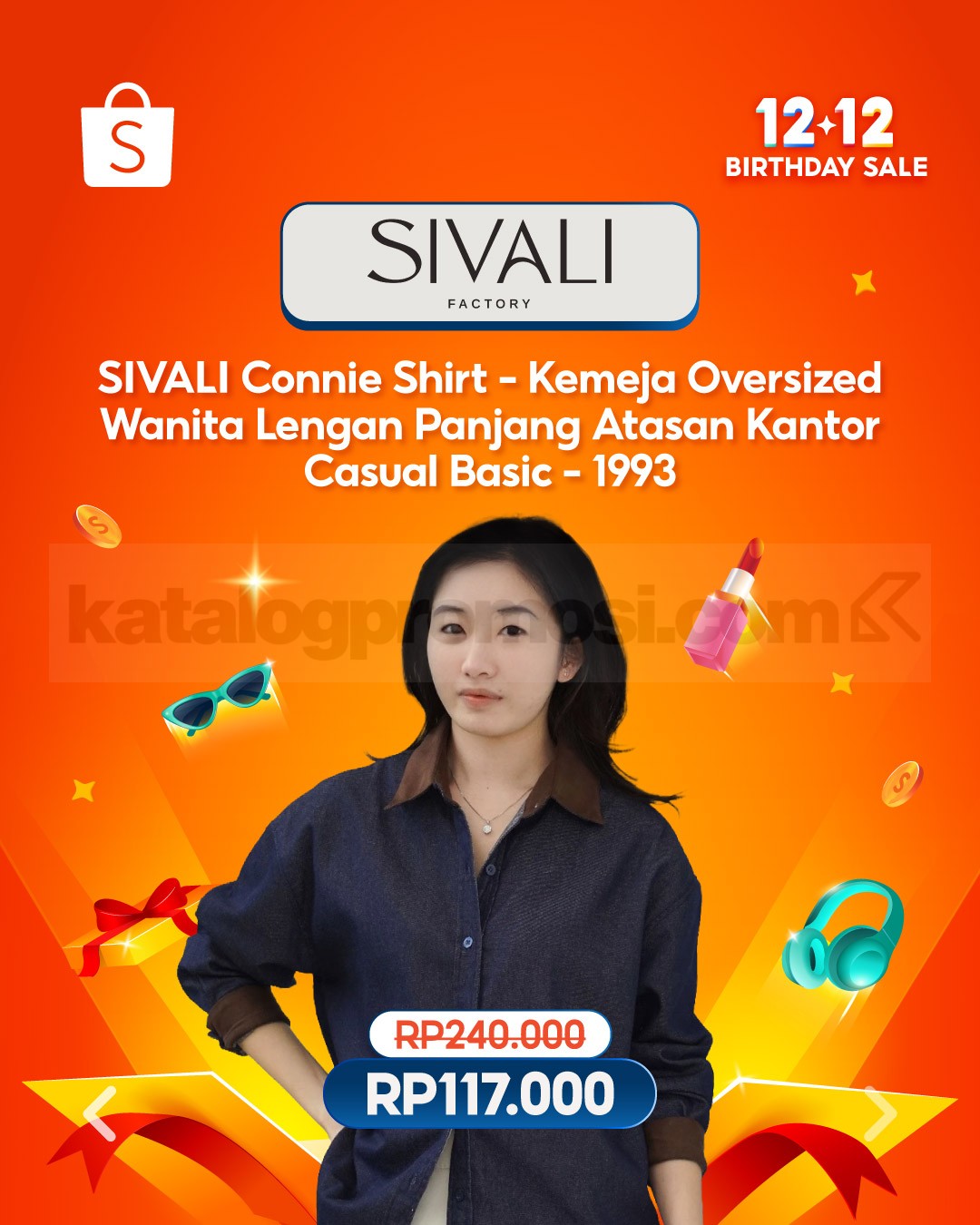 Promo Sivali Connie Shirt di Shopee 12.12 Turun Harga!