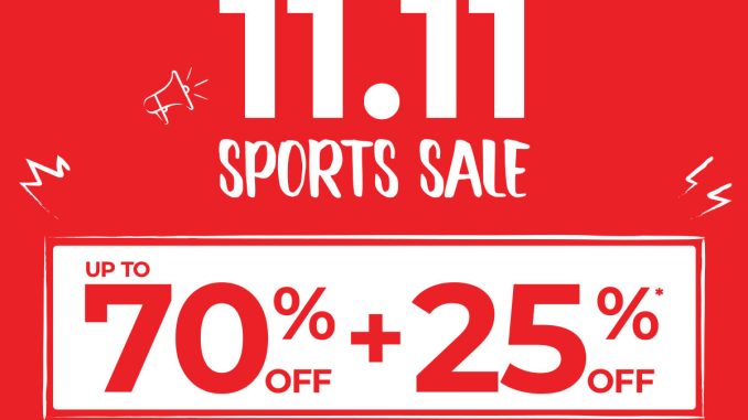 Promo Sports Station 11.11 Sports Sale Diskon hingga 70% + 25%