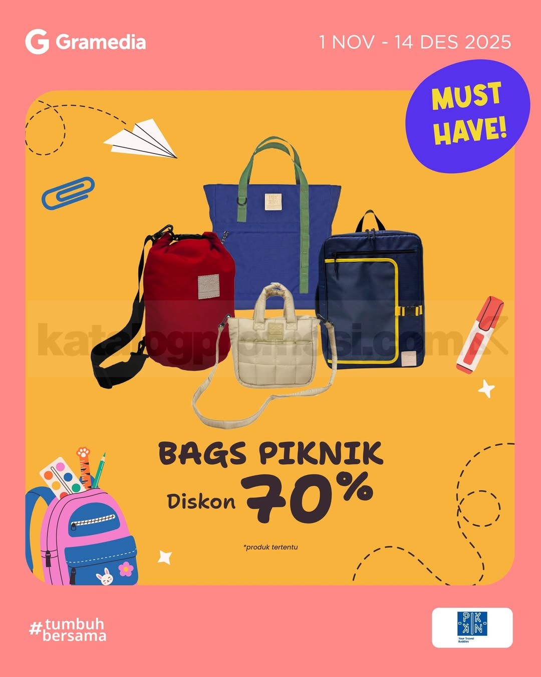 Promo Tas di Gramedia Diskon hingga 70% Promo Tas di Gramedia Diskon hingga 70%