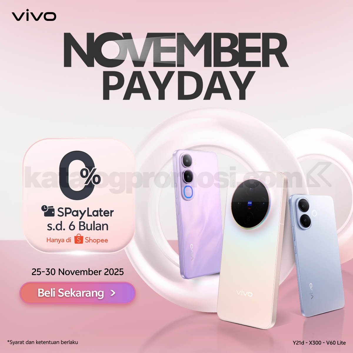 Promo Vivo November Payday Cicilan 0% SPayLater! 