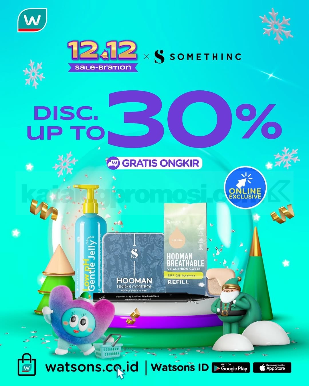 Promo Watsons 12.12 Sale-Bration! Diskon hingga 70% + Ekstra Voucher