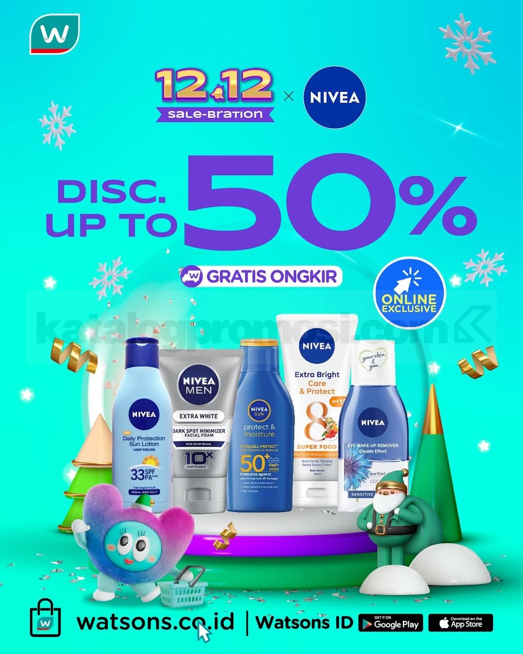 Promo Watsons 12.12 Sale-Bration! Diskon hingga 70% + Ekstra Voucher