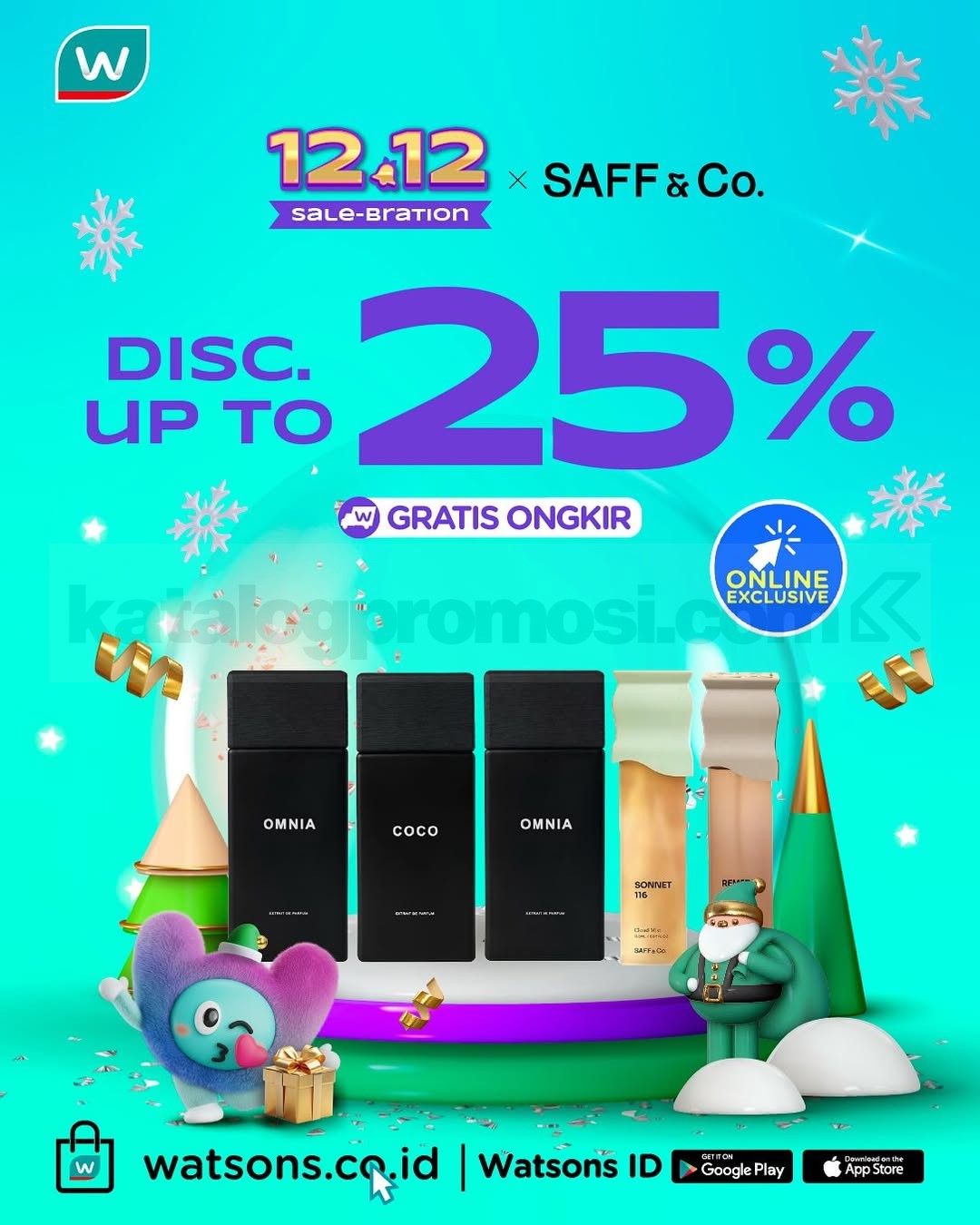 Promo Watsons 12.12 Sale-Bration! Diskon hingga 70% + Ekstra Voucher